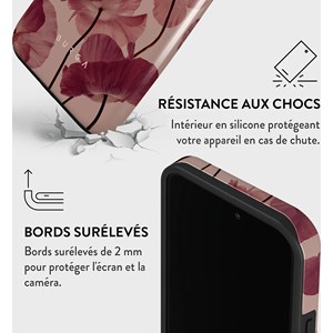 Coque pour iphone 14 pro rigide motifs tender kiss burga