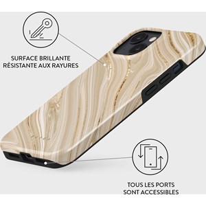 Coque pour iphone 15 rigide motifs full glam burga