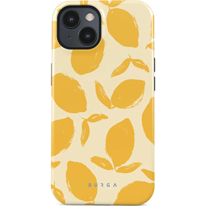Coque pour iphone 15 rigide motifs lemon tart burga