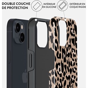 Coque pour iphone 15 tough motifs pure instinct burga