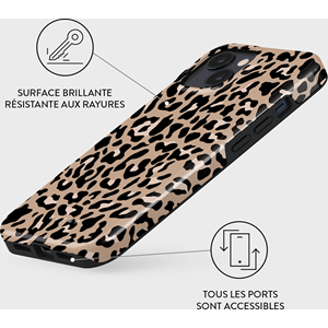 Coque pour iphone 15 tough motifs pure instinct burga