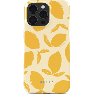Coque pour iphone 15 pro rigide motifs lemon tart burga