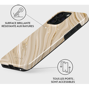 Coque pour iphone 15 pro max rigide motifs full glam burga