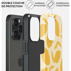 Coque pour iphone 15 pro max rigide motifs lemon tart burga