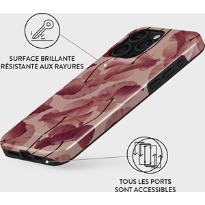 Coque pour iphone 15 pro max rigide motifs tender kiss burga