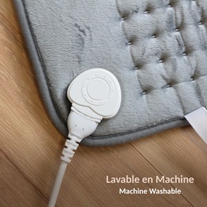 Couvre dos et nuque chauffant - velours ultra doux - 6 niveaux de chauffe,