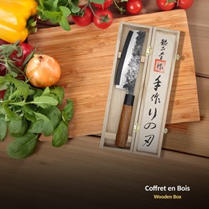 Couteau de cuisine nakiri forgé - acier japonais ultra tranchant