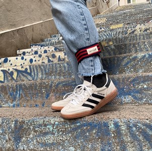 Serre-pantalon vélo réfléchissant marin