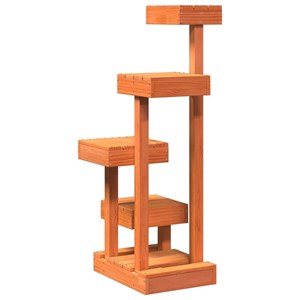Arbre à chat meuble tour grimper jouet 45.5 x 49 x 103 cm bois marron