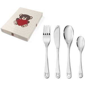 Coffret couverts ours cœur