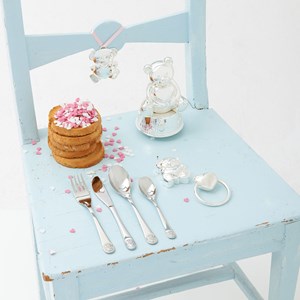 Coffret couverts ours cœur