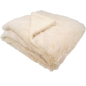 Couverture microdoux snow crème (75 x 100 cm)