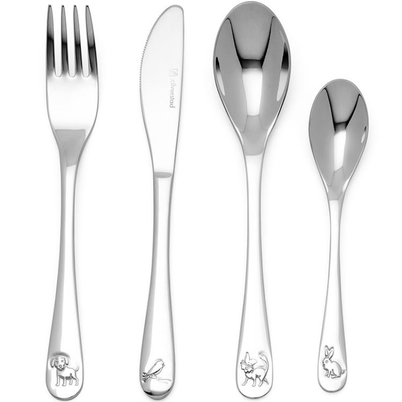 Couverts couverts acier animaux