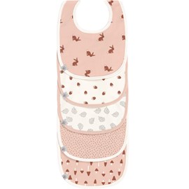 Lot 5 bavoirs en éponge