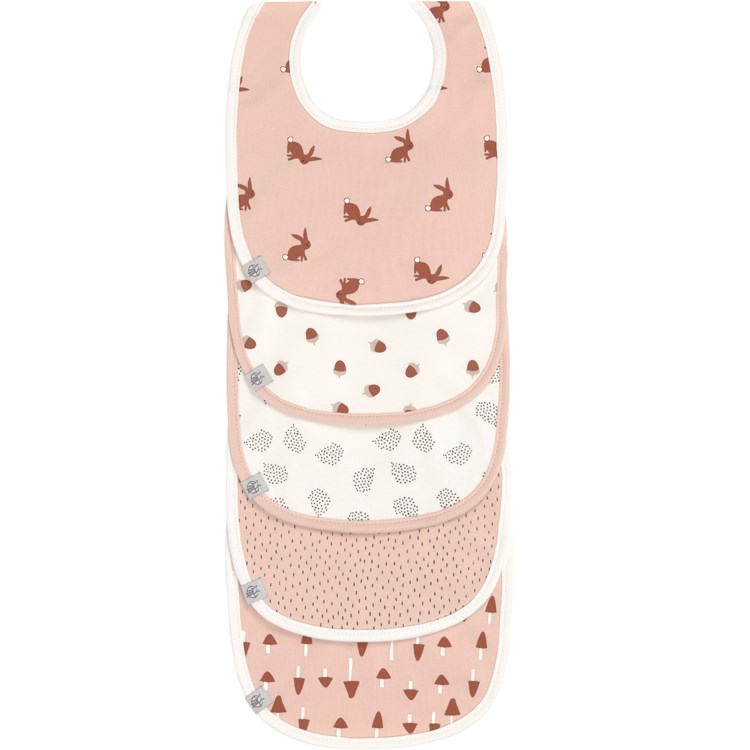 Lot 5 bavoirs en éponge