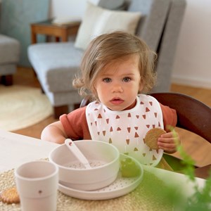 Lot 5 bavoirs en éponge