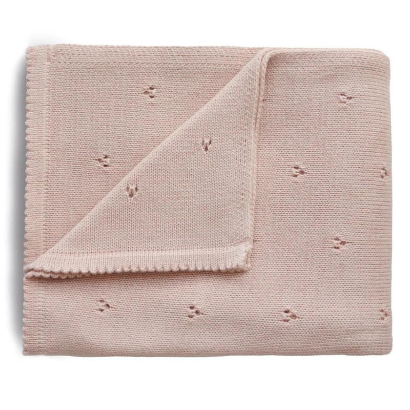 Couverture pointelle en coton bio