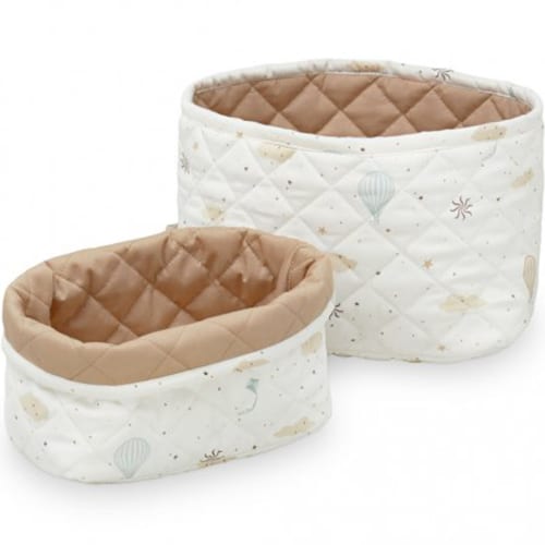 Cam Cam Copenhagen - Lot de 2 paniers de rangement matelassés dreamland