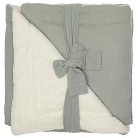 Couverture polaire vert de gris