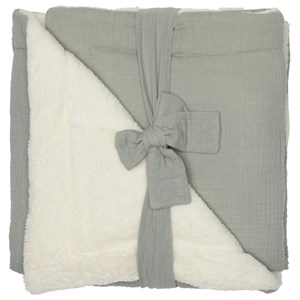 Couverture polaire mix & match vert de gris (70 x 100 cm)