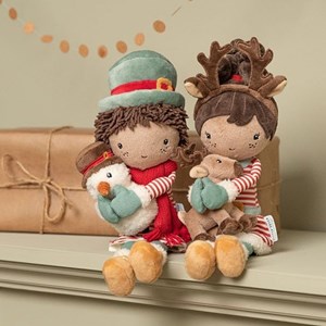 Poupée souple evi et son renne