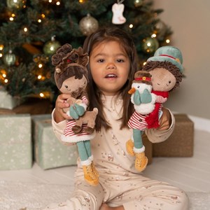 Poupée souple evi et son renne