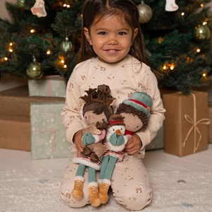 Poupée souple jake et son bonhomme de neige