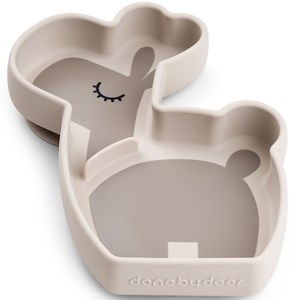 Assiette en silicone avec ventouse