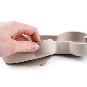 Assiette en silicone avec ventouse