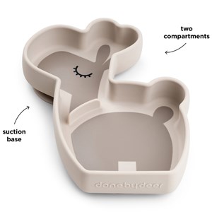 Assiette en silicone avec ventouse