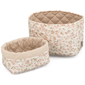 Lot de 2 paniers de rangement matelassé augusta