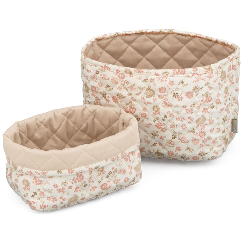 Lot de 2 paniers de rangement matelassé augusta