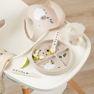 Assiette à compartiments stick&stay