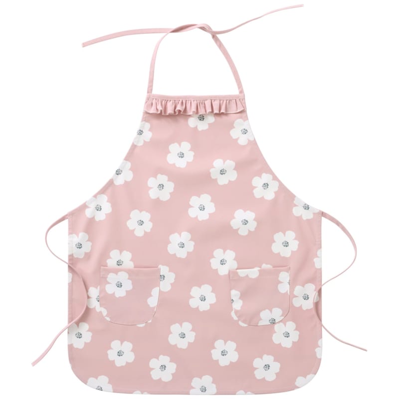 Bb & Co - Tablier de cuisine froufrou en tissu imperméable fleurs