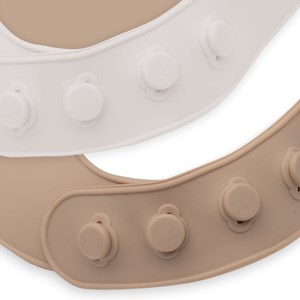 Lot de 2 bavoirs en silicone