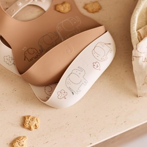 Lot de 2 bavoirs en silicone