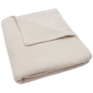 Couverture en polaire basic knit oatmeal (100 x 150 cm)