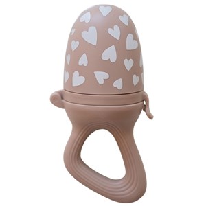 Sucette grignoteuse et 4 embouts fall in love taupe rose
