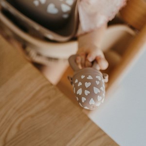 Sucette grignoteuse et 4 embouts fall in love taupe rose