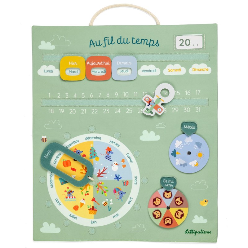 Calendrier ludique au fil du temps