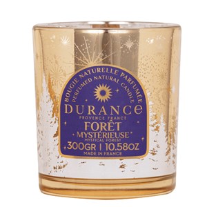 Bougie mèche en bois forêt mystérieuse