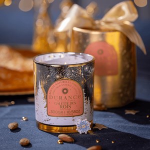 Bougie mèche en bois galette des rois