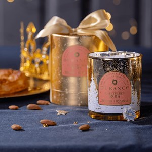 Bougie mèche en bois galette des rois