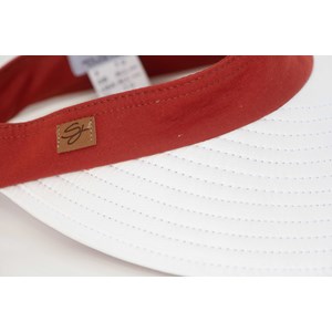 Visière ultra-couvrante certifiée anti-uv upf50+ et anti-chaleur terra cotta