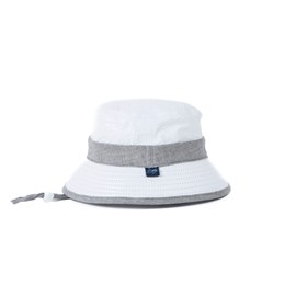 Bob mixte certifié anti-uv upf50+ et anti-chaleur blanc &nbsp; gris souris