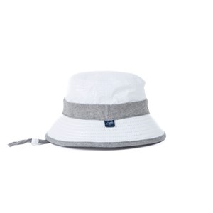 Bob mixte certifié anti-uv upf50+ et anti-chaleur blanc &nbsp; gris souris