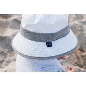 Bob mixte certifié anti-uv upf50+ et anti-chaleur blanc &nbsp; gris souris