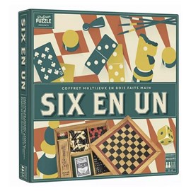 Coffret jeux en bois - 6 en 1