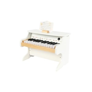 Piano en bois blanc enfant