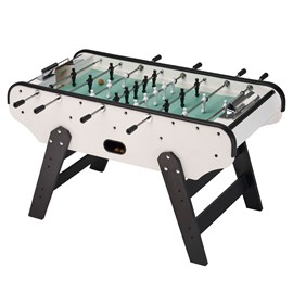 Babyfoot en bois robuste noir et blanc